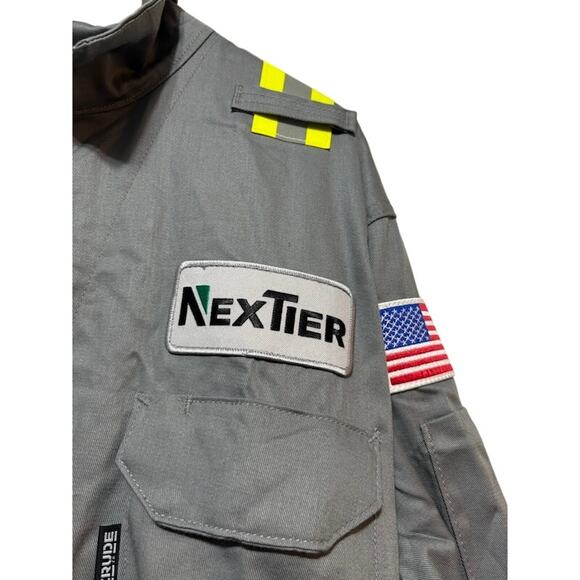 Bulwark Fire Resistant Coveralls reflective suit Crude FR oil and gas workers 3X - Picture 3 of 9